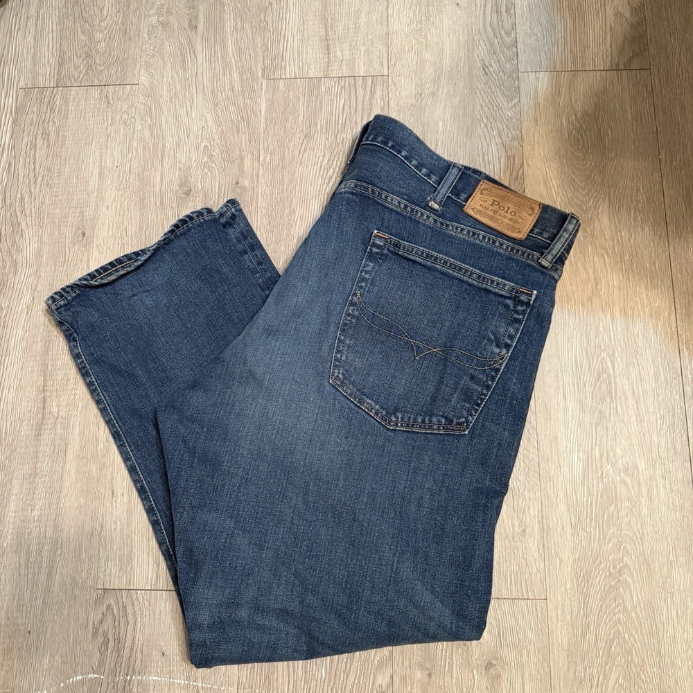 Polo Ralph Lauren Men's Hampton Relaxed Straight 40w 30L‎ 40x30 Dark Wash Jeans